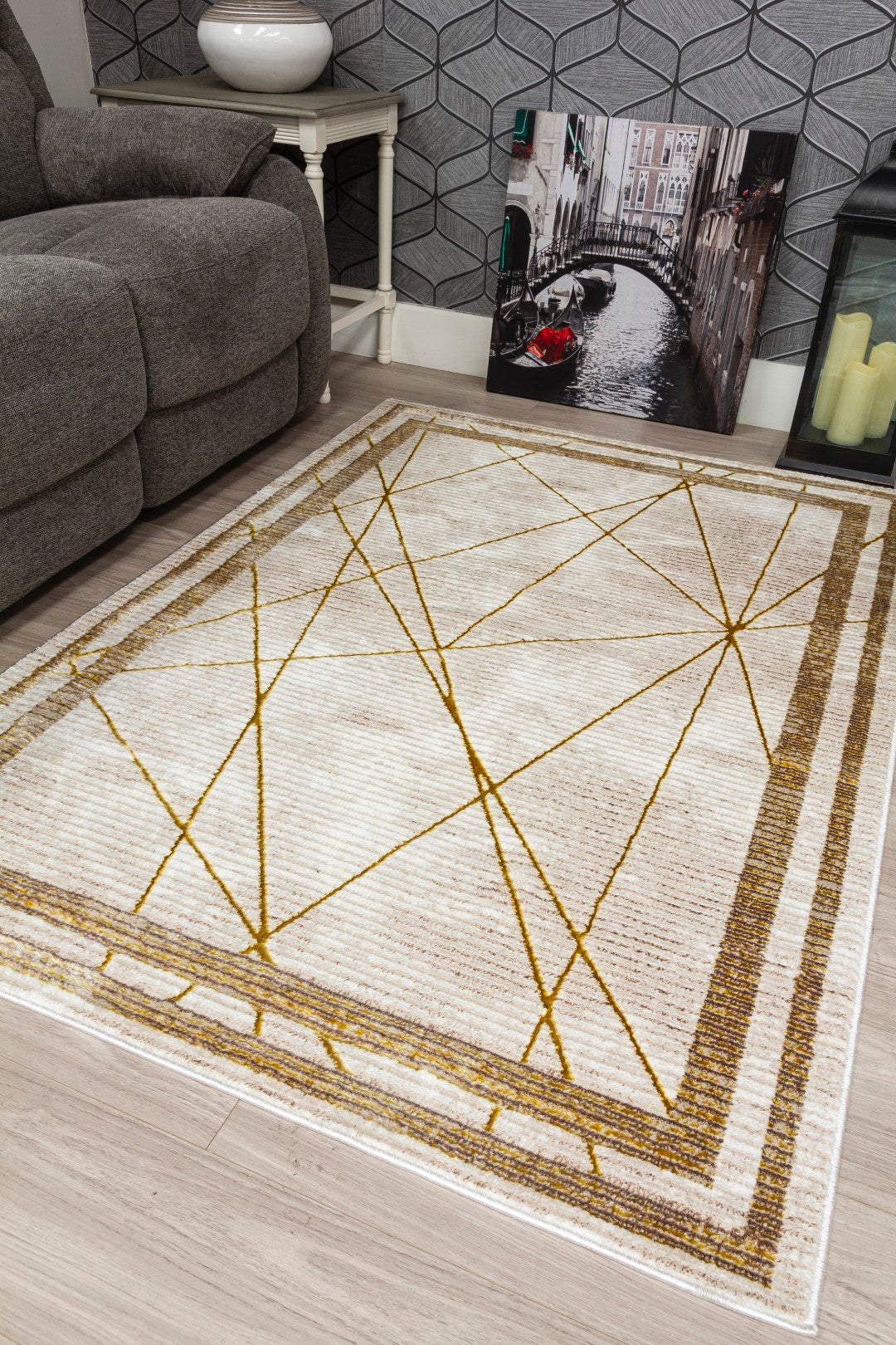 GLITZ ART DECO OCHRE