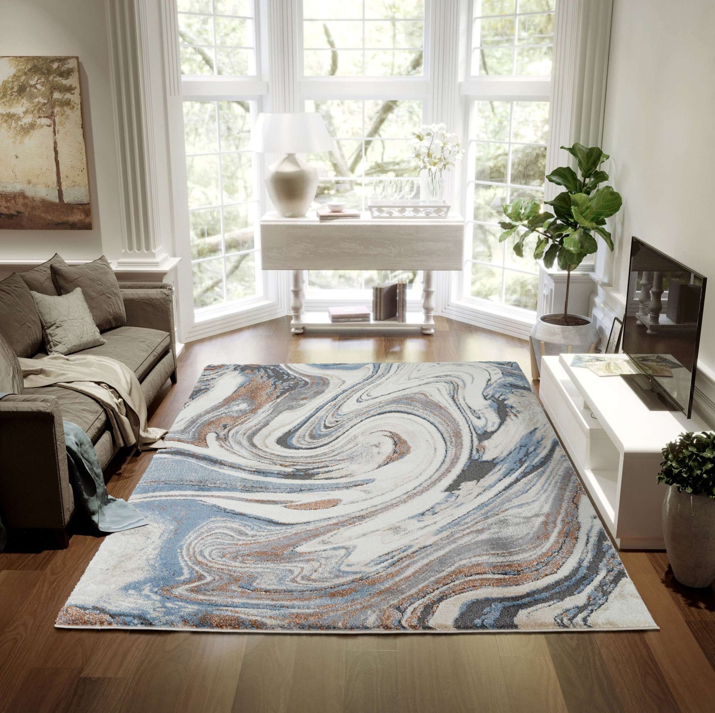 Marble Seascape Blue