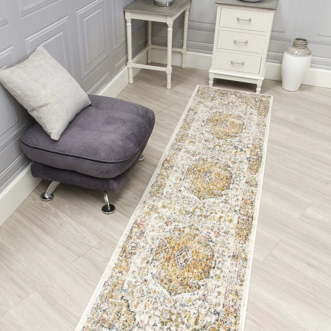 Boho Medallion Hall Runner Natural