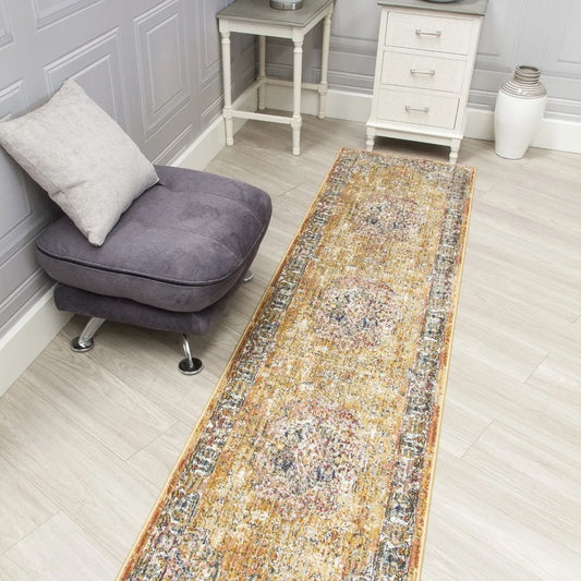 Boho Medallion Hall Runner Ochre
