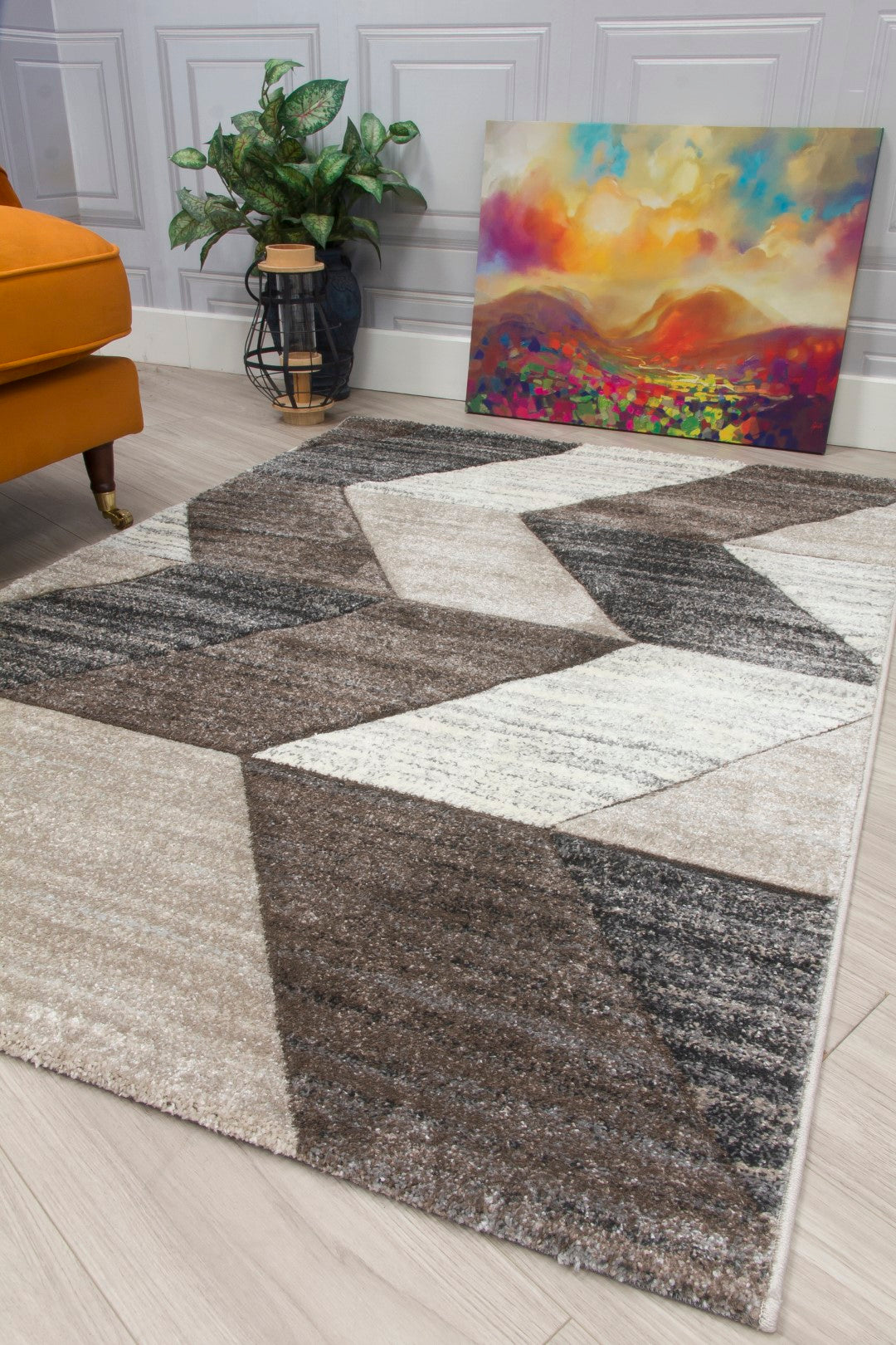 Impulse Chevron Colour Greige