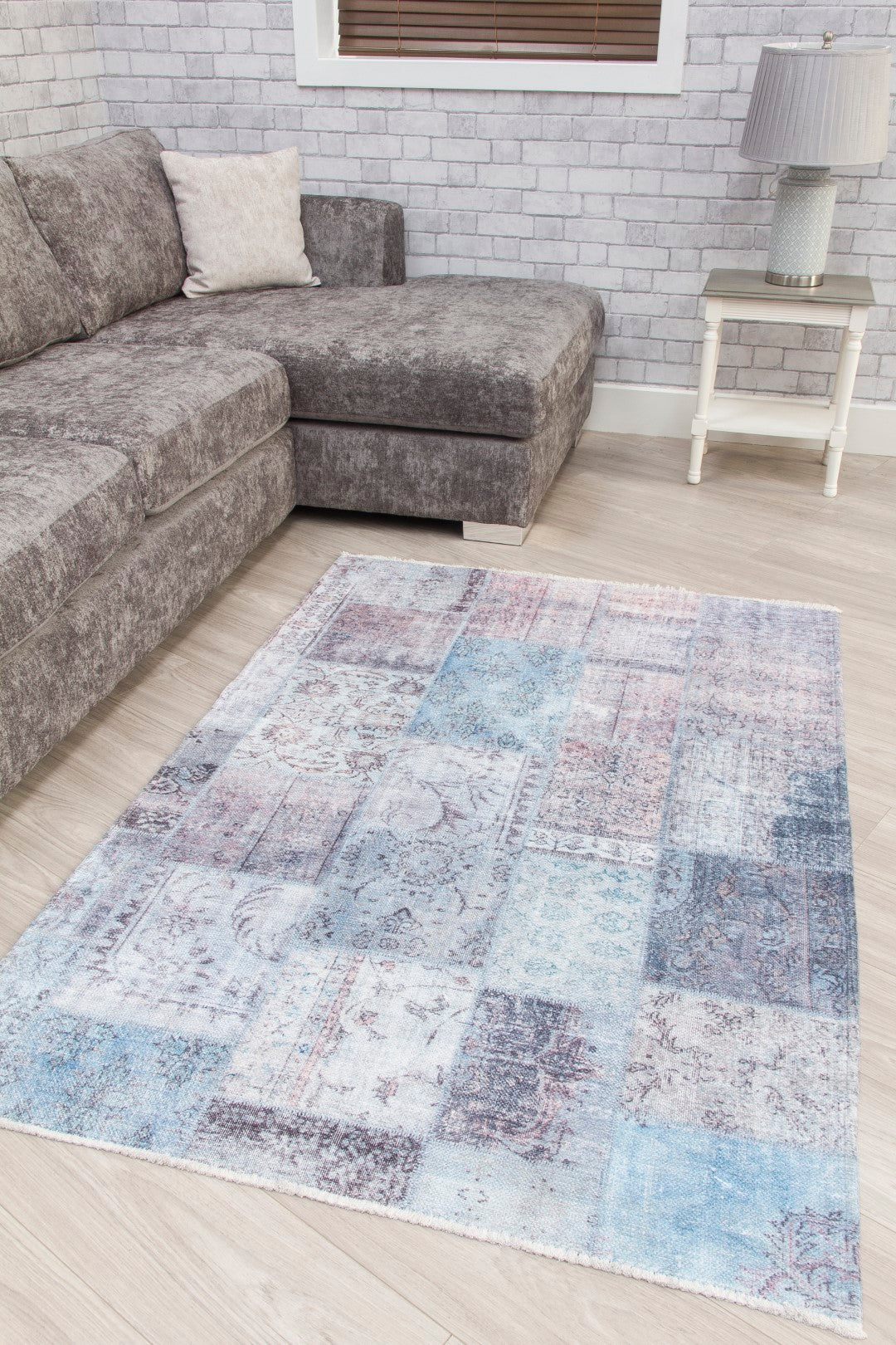 MODENA PATCHWORK PASTELS NON SLIP  WASHABLE