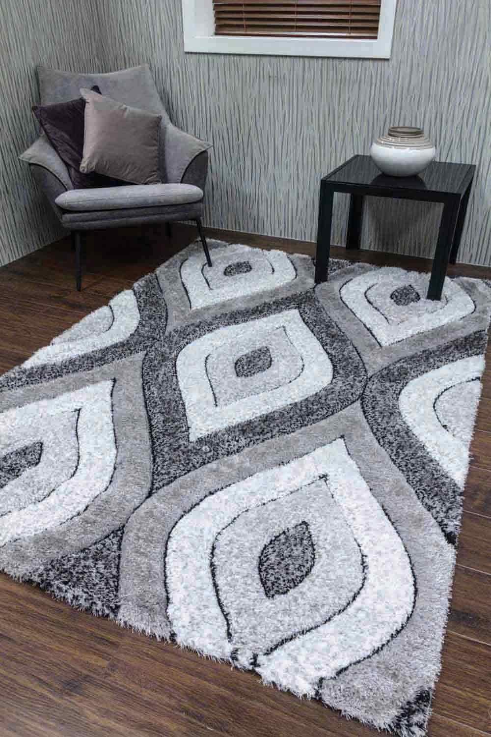 Teardrop Rug - Grey