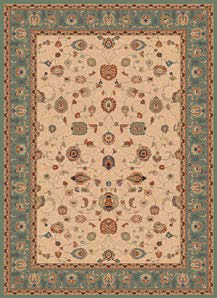 ISPHAHAN RUG  GREEN  DESIGN 77859