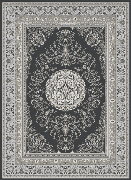 ISPHAHAN RUG  ANTHRACITE DESIGN 77919