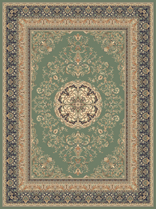 ISPHAHAN RUG  GREEN DESIGN 77919