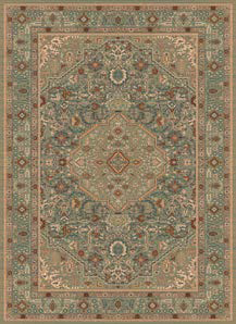 ISPHAHAN RUG  GREEN DESIGN 84332