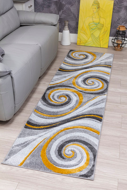 Samba swirls Runner Ochre