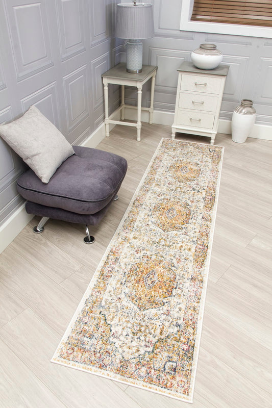 BOHO MEDALLION RUNNER NATURAL