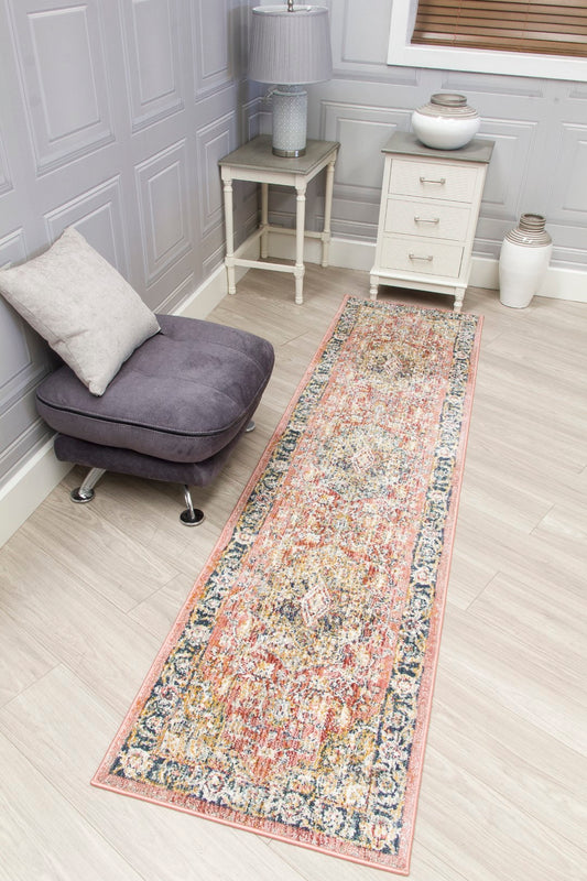 BOHO MEDALLION RUNNER PINK