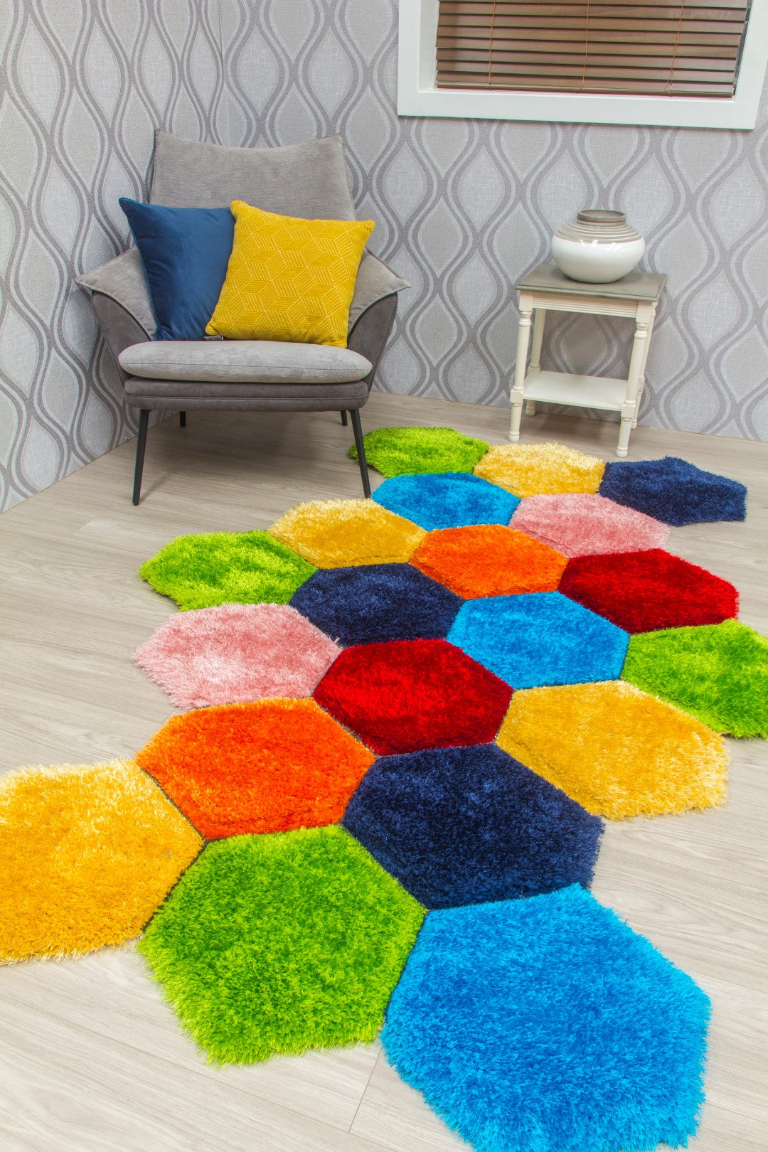 Doodle Honeycomb Rug