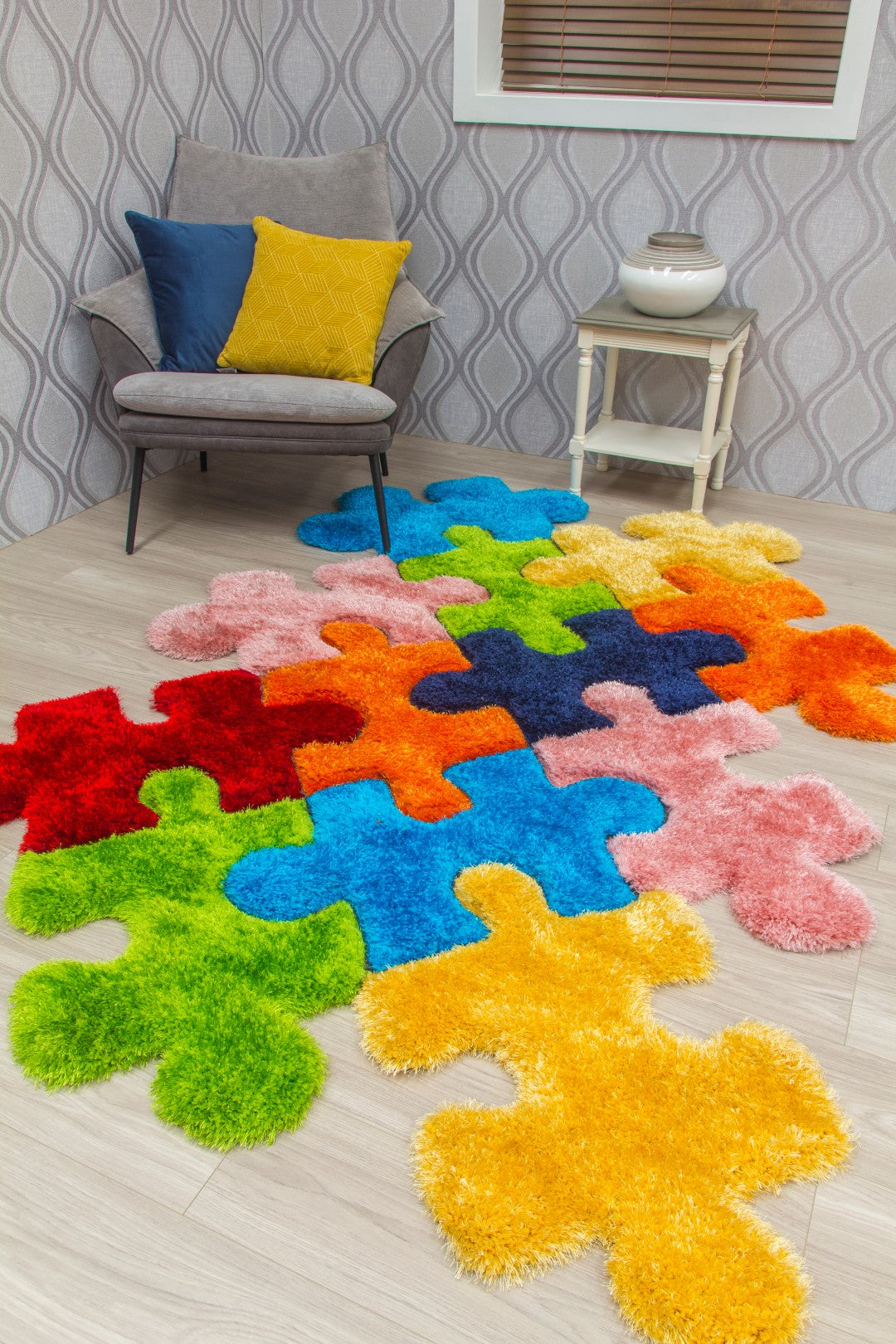 Doodle Jigsaw Rug