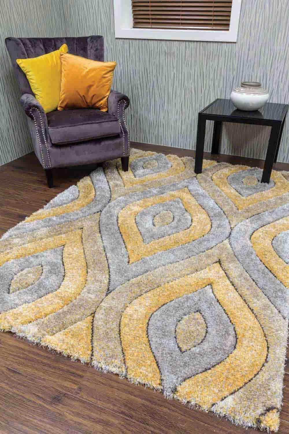 Teardrop Rug - Yellow